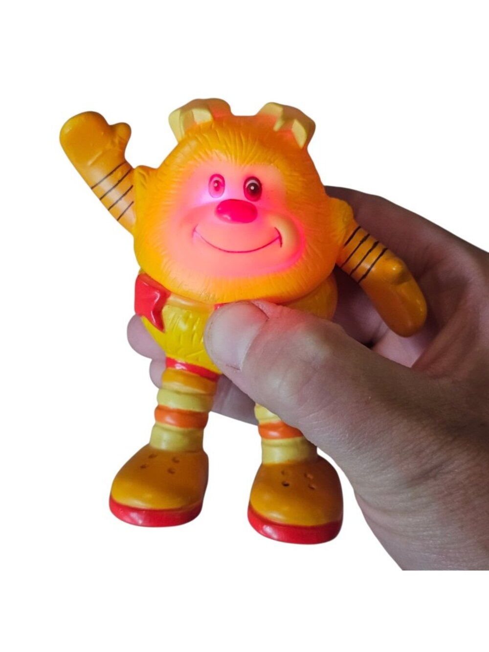 RARE RAINBOW BRITES CANARY YELLOW’S SPRITE “SPARK” LIGHT UP 1983 4” PLASTIC DOLL